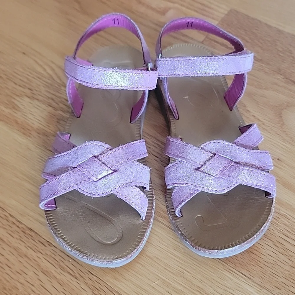Joules Glitter Sparkle Shimmer Pink Sandals